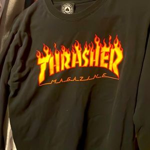 Black Long Sleeve Thrasher T-Shirt
